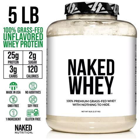 Unflavored Protein Powder, Premium – Naked Nutrition International